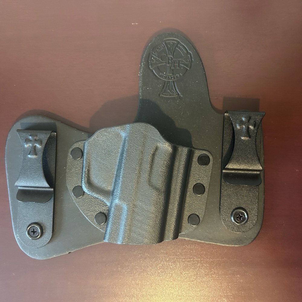Black Holster with Cross Emblem